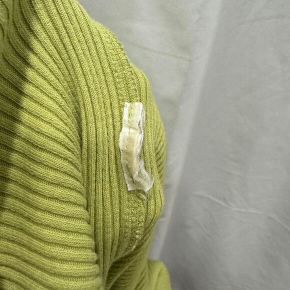 Free People Ribbed Bridgette Button Tank Top Tarragon Green Size M - Picture 8 of 8